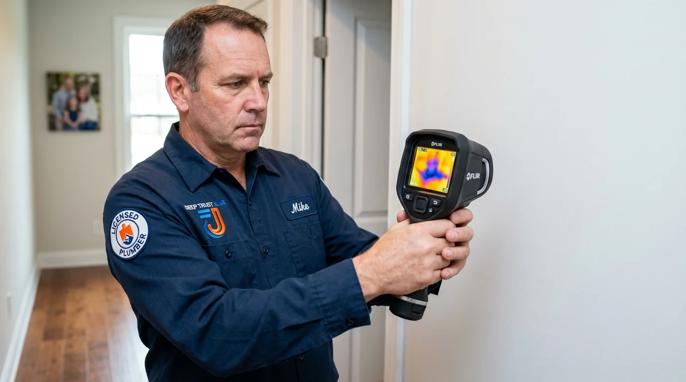 Thermal imaging leak detection by Johns Plumbing LLC in Spring Valley